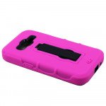 Wholesale Samsung Galaxy Prevail LTE G360 Armor Hybrid Stand Case (Hot Pink)